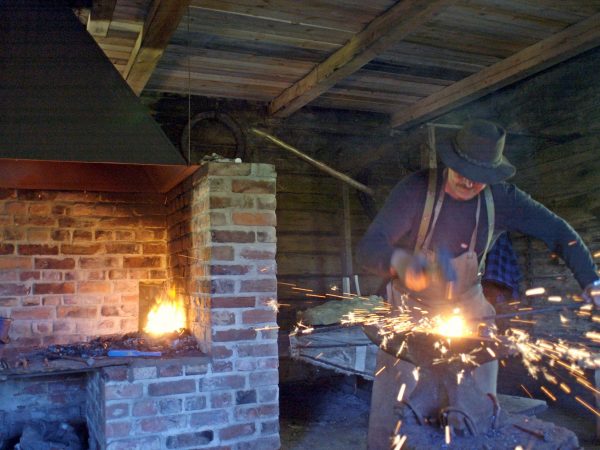 Man doing ironworks